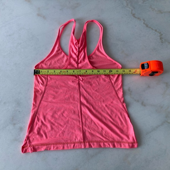 Lululemon What the Sport Singlet tank top / shirt (pink) waist length racerback - Picture 10 of 10